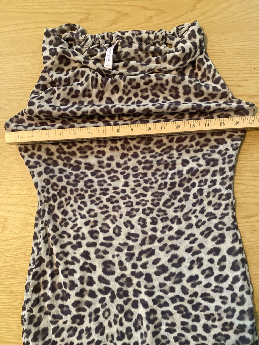 Sweet Pea Leopard Print Cowl Neck Sleeveless Top - Brown/Black. Neck Adjusts